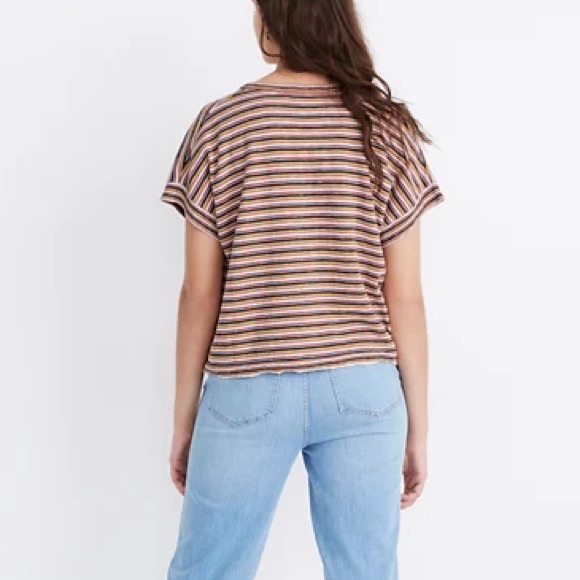 Madewell Striped Paulson Sweater Tee NWT - Picture 2 of 4